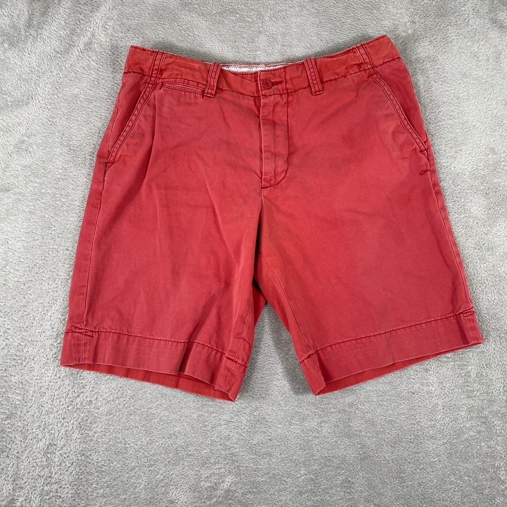 Polo Ralph Lauren Chino Shorts Mens 34 Red Cotton Classic Fit Preppy Outdoor